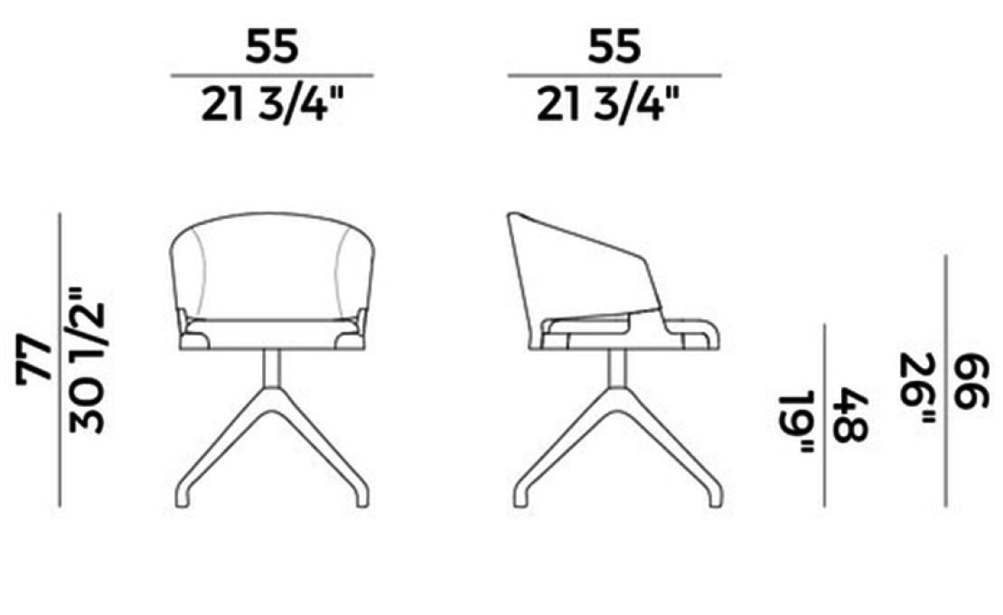 Кресло от фабрики Potocco модель 942/PAG