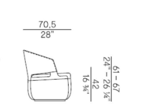 Кресло Potocco 942/PLAG image 2