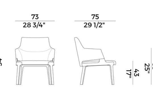 Кресло Potocco 942/PLB image 2