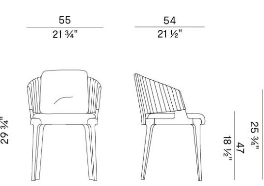 Кресло уличное Potocco 942/PAR-OUT image 2