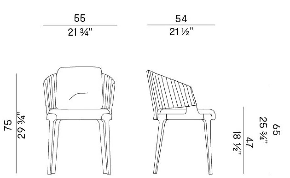 Уличное кресло от фабрики Potocco модель 942/PAR-OUT
