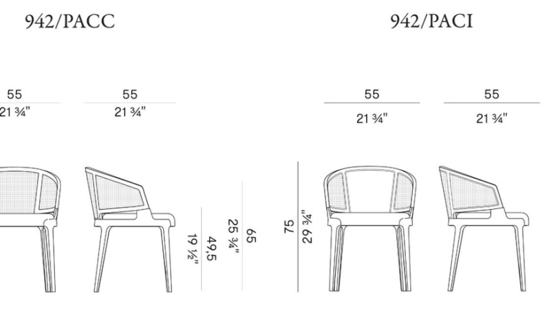 Кресло от фабрики Potocco модель VELIS VIENNA-942/PAC