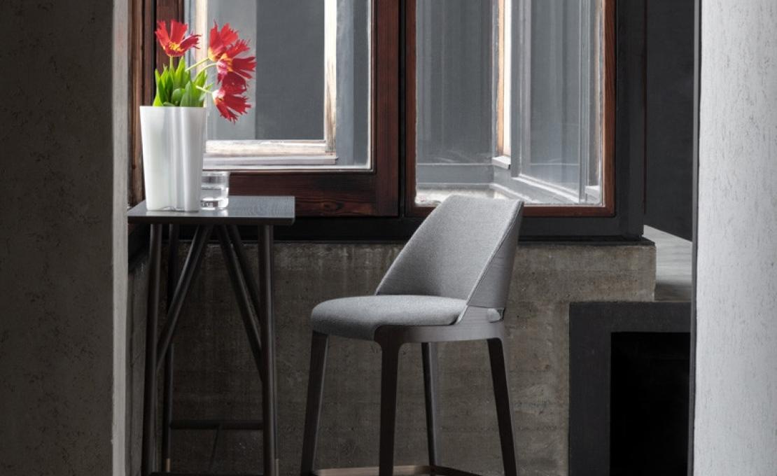 Барный стул от фабрики Potocco модель VELIS WOOD 