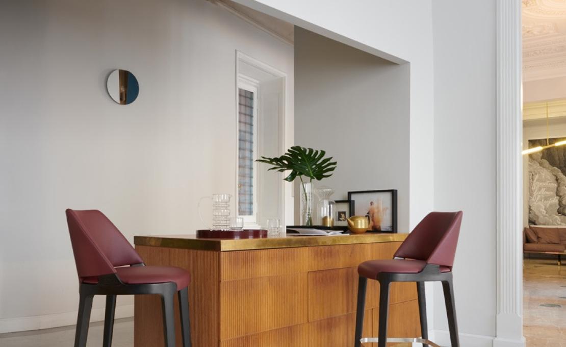 Барный стул от фабрики Potocco модель Velis 