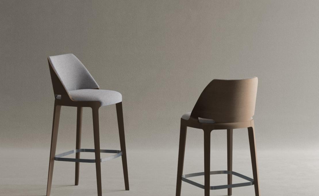 Барный стул от фабрики Potocco модель VELIS WOOD 