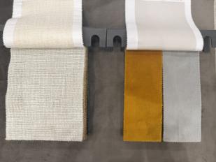 Фотографии образцов отделок и возможных цветов фабрики Bonaldo