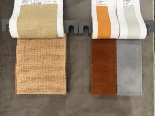 Фотографии образцов отделок и возможных цветов фабрики Bonaldo