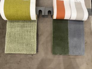 Фотографии образцов отделок и возможных цветов фабрики Bonaldo