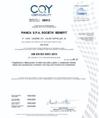 Подтвержденная подлинность – сертификат фабрики Pianca