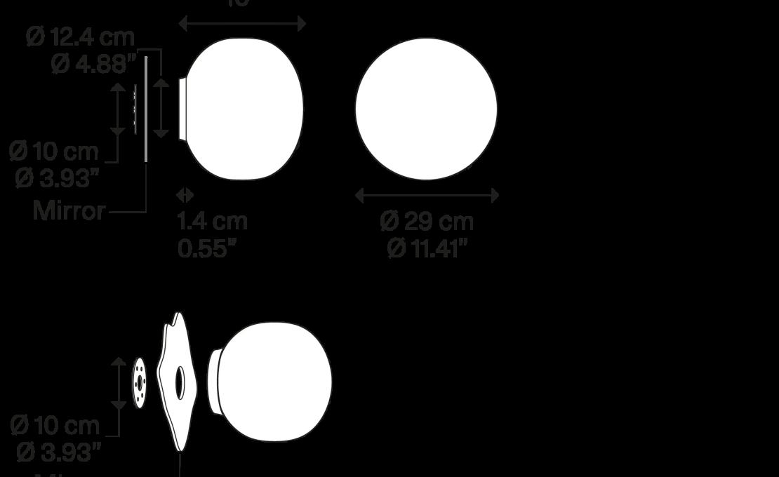 Бра модель Volum mirror 29 от фабрики Lodes  18743 120S