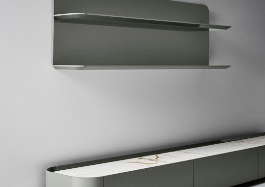 ТВ-тумба и полка Arragan фабрики Bonaldo