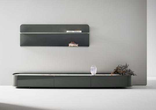 ТВ-тумба и полка Arragan фабрики Bonaldo