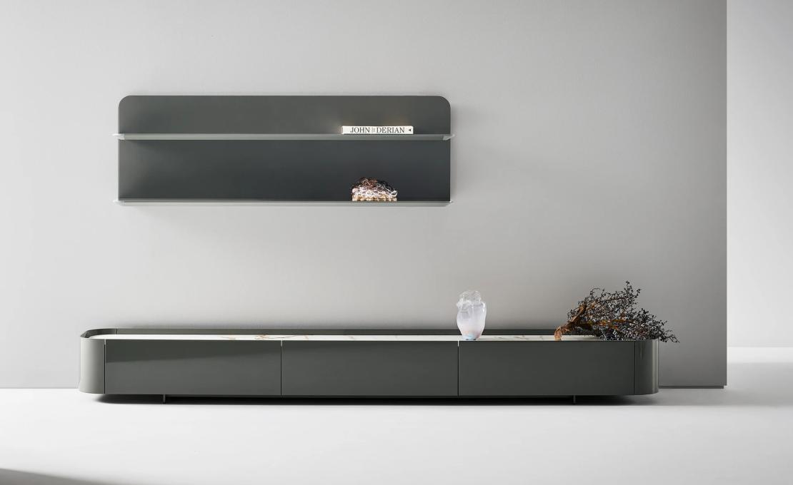 ТВ-тумба и полка Arragan фабрики Bonaldo