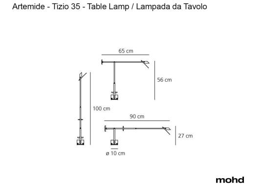 Настольная лампа Tizio 35 от фабрики Artemide