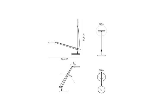 Настольная лампа Demetra Micro от фабрики Artemide