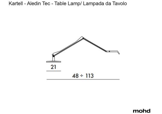 Настольная лампа Aledin Tec - Fumé - US 110V от Kartell
