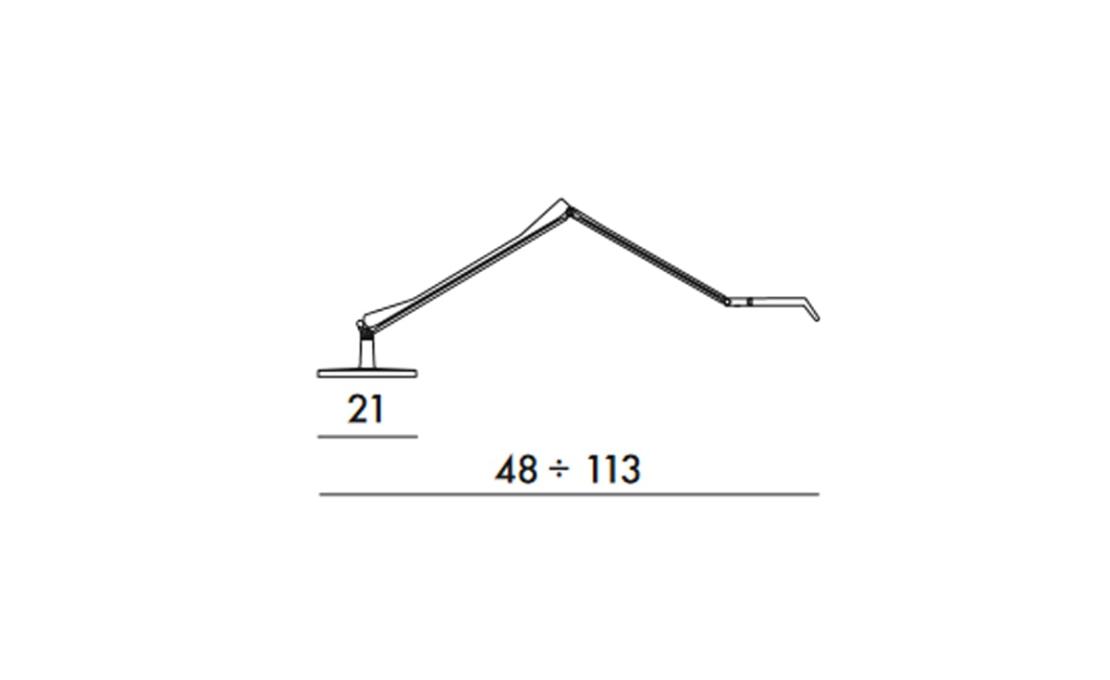 Настольная лампа Aledin Tec - Fumé - US 110V от Kartell