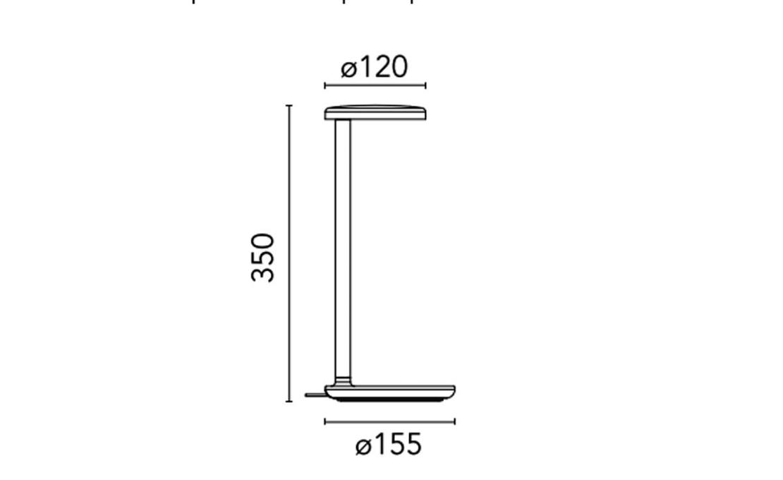 Настольная лампа Oblique от фабрики Flos