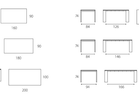 Стол от фабрики Riflessi модель ATLANTIS TABLE