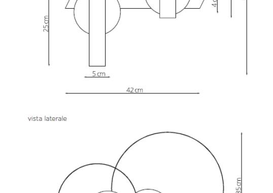 Настольная лампа от фабрики Riflessi модель BUBBLE DUO DT TABLE LAMP- L006