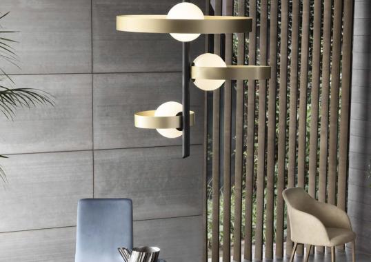 Подвесной светильник от фабрики Riflessi модель BUBBLE S SUSPENSION