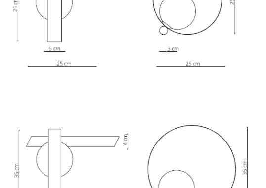 Настольная лампа от фабрики Riflessi модель BUBBLE T TABLE LAMP