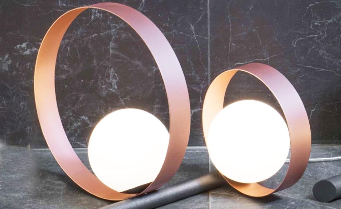 Настольная лампа от фабрики Riflessi модель BUBBLE DUO DT TABLE LAMP- L006