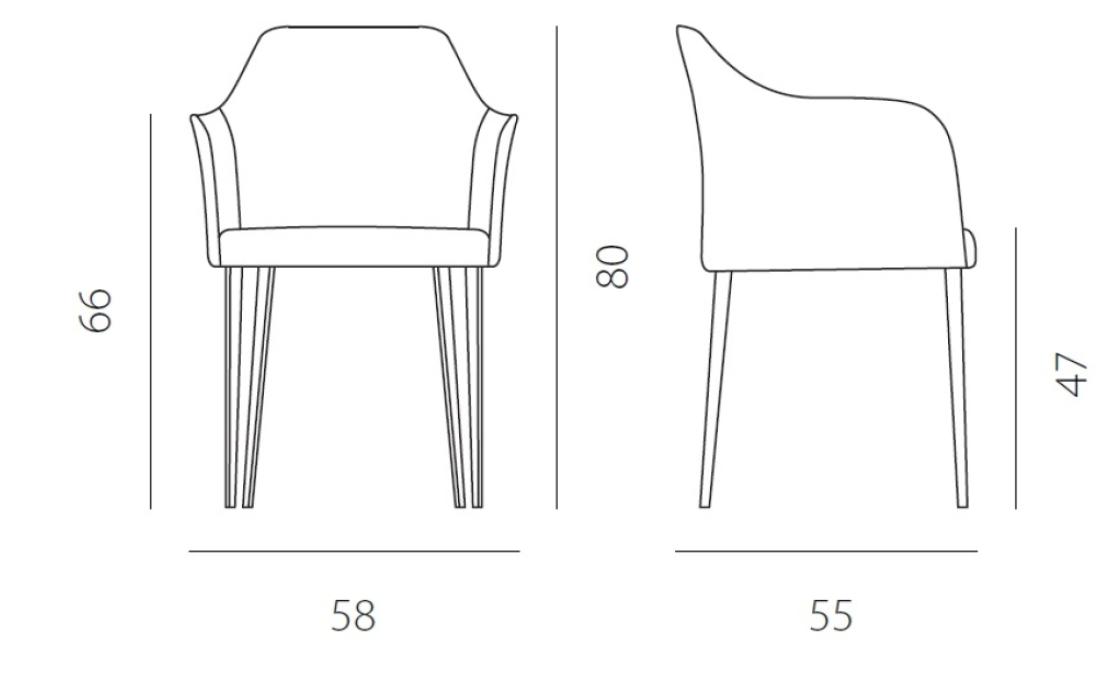 Стул от фабрики Riflessi модель GCAR