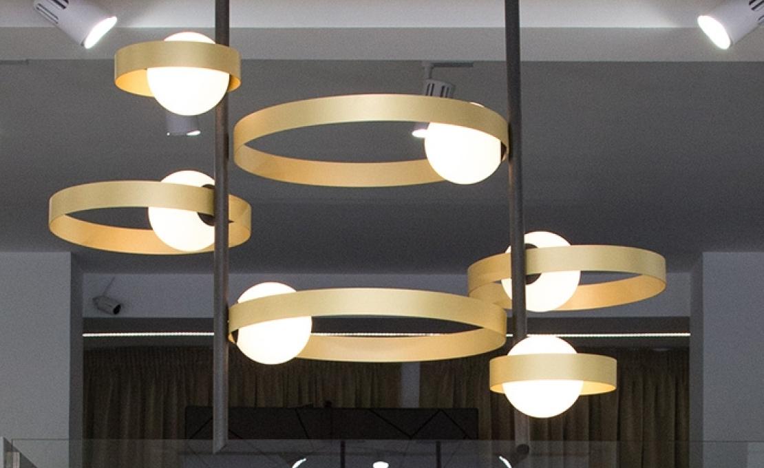 Подвесной светильник от фабрики Riflessi модель BUBBLE S SUSPENSION