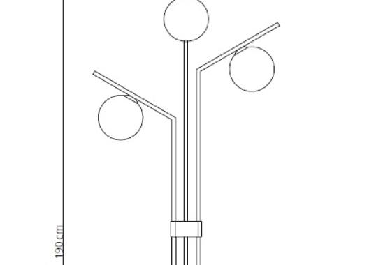 Торшер от фабрики Riflessi модель DODO PT FLOOR LAMP-L011