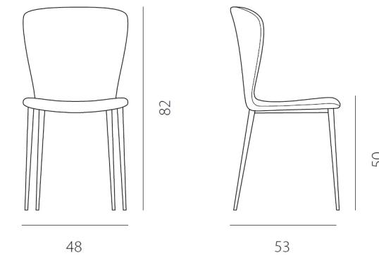 Стул от фабрики Riflessi модель GIÒ 