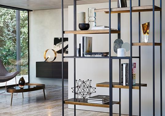 Стеллаж для книг от фабрики Riflessi модель FREEWALL BOOKSHELF