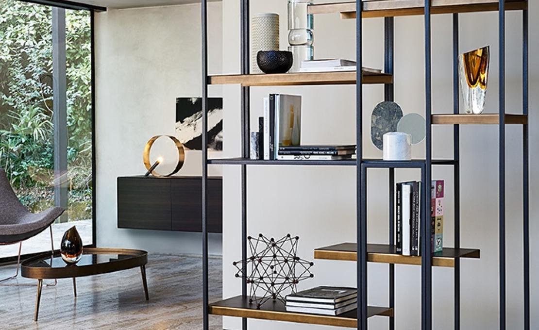 Стеллаж для книг от фабрики Riflessi модель FREEWALL BOOKSHELF