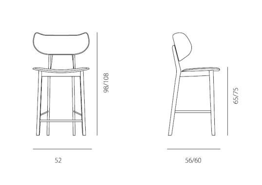 Барный стул от фабрики Riflessi модель GBGI