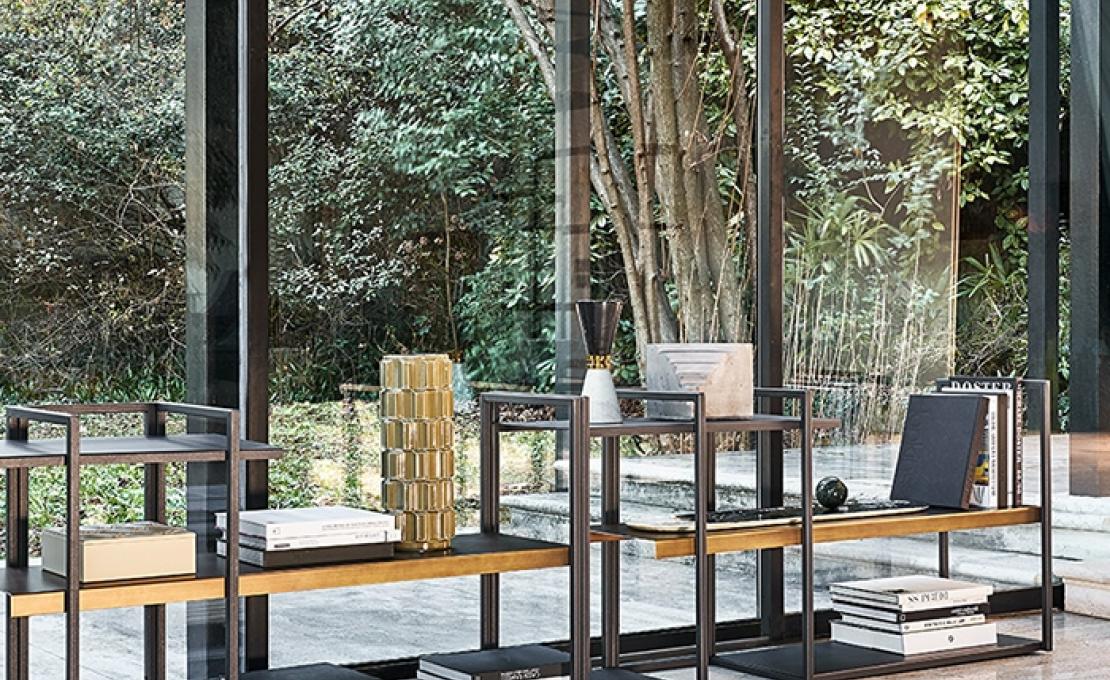 Стеллаж для книг от фабрики Riflessi модель FREEWALL BOOKSHELF