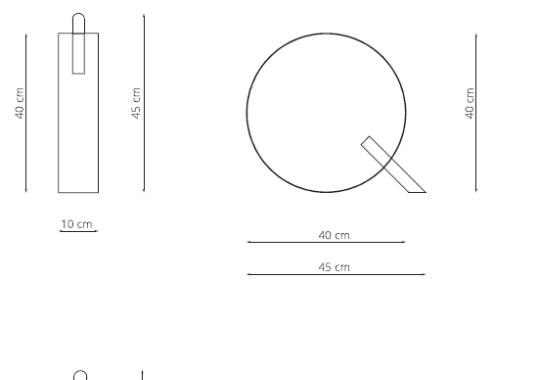 Настольная лампа от фабрики Riflessi модель LED LOOP T TABLE LAMP