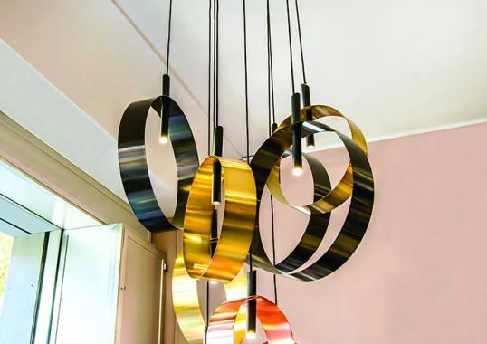 Подвесной светильник от фабрики Riflessi модель LED LOOP S9 SUSPENSION-L062