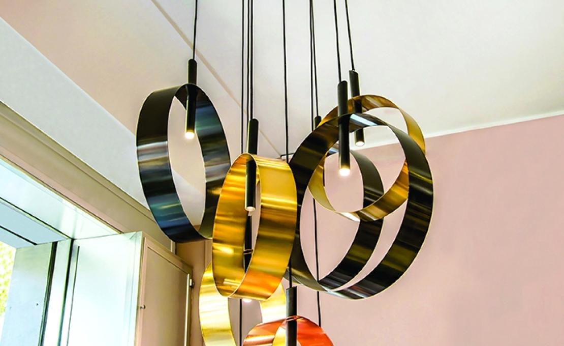 Подвесной светильник от фабрики Riflessi модель LED LOOP S9 SUSPENSION-L062