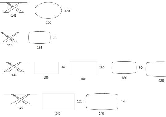 Стол от фабрики Riflessi модель LIVING CRYSTAL TABLE 