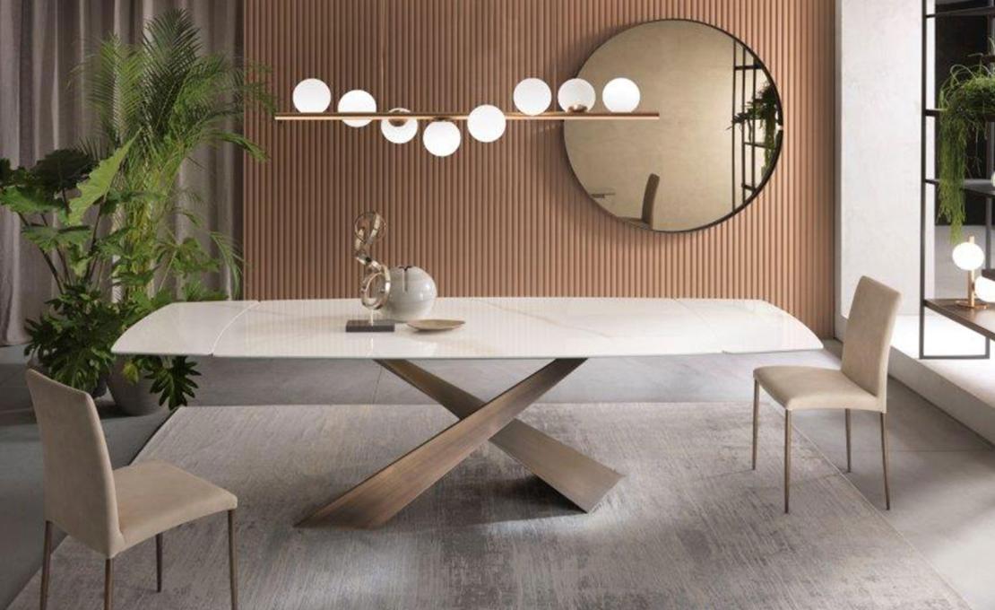 Стол от фабрики Riflessi модель LIVING CERAMIC EXTENDABLE TABLE