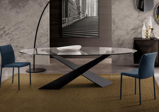 Стол от фабрики Riflessi модель LIVING CRYSTAL TABLE 