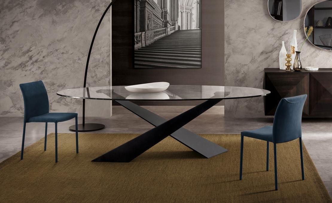 Стол от фабрики Riflessi модель LIVING CRYSTAL TABLE 