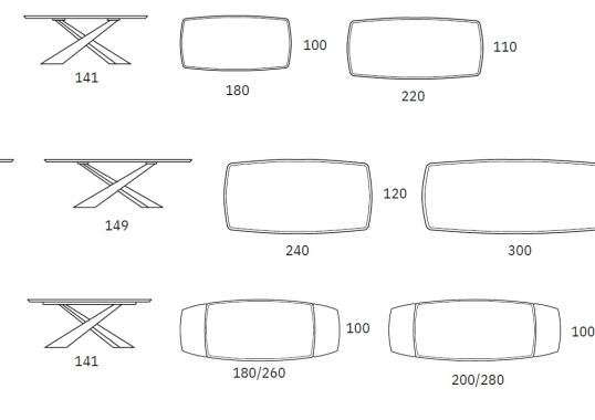 Стол от фабрики Riflessi модель LIVING WOOD-CERAMIC 