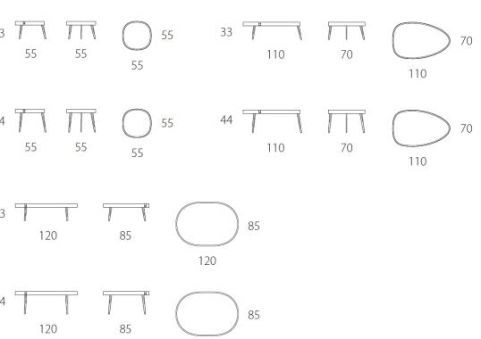 Журнальный столик от фабрики Riflessi модель LUMIERE 