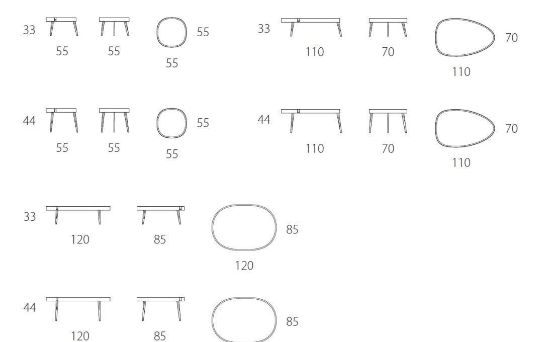 Журнальный столик от фабрики Riflessi модель LUMIERE 