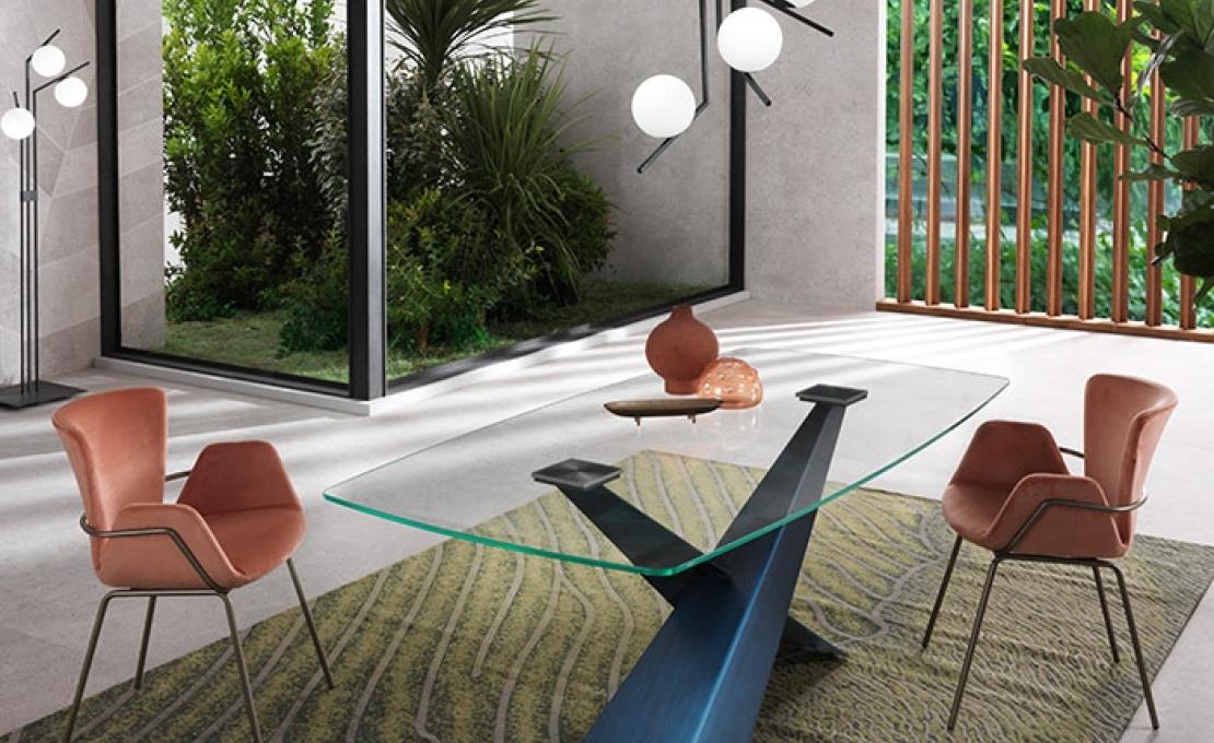 Стол от фабрики Riflessi модель LIVING CRYSTAL TABLE 