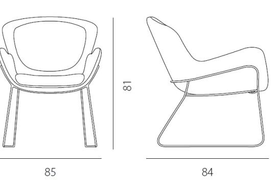 Кресло от фабрики Riflessi модель GMEG