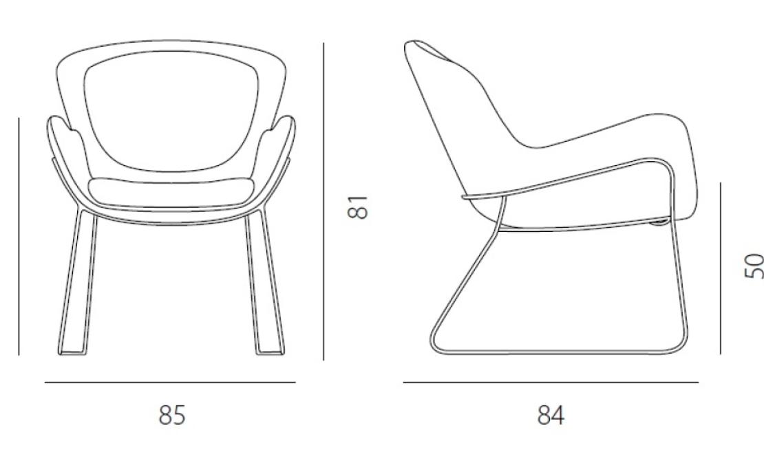Кресло от фабрики Riflessi модель GMEG