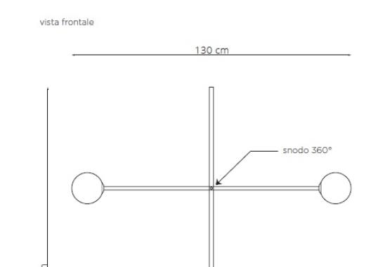 Торшер от фабрики Riflessi модель MERIDIAN PT FLOOR LAMP-L024