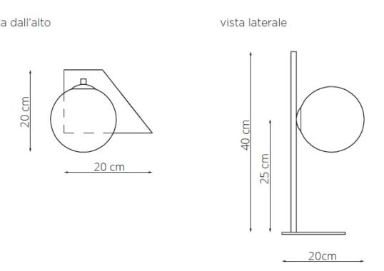 Настольная лампа от фабрики Riflessi модель MERIDIAN T SMALL TABLE LAMP-L022